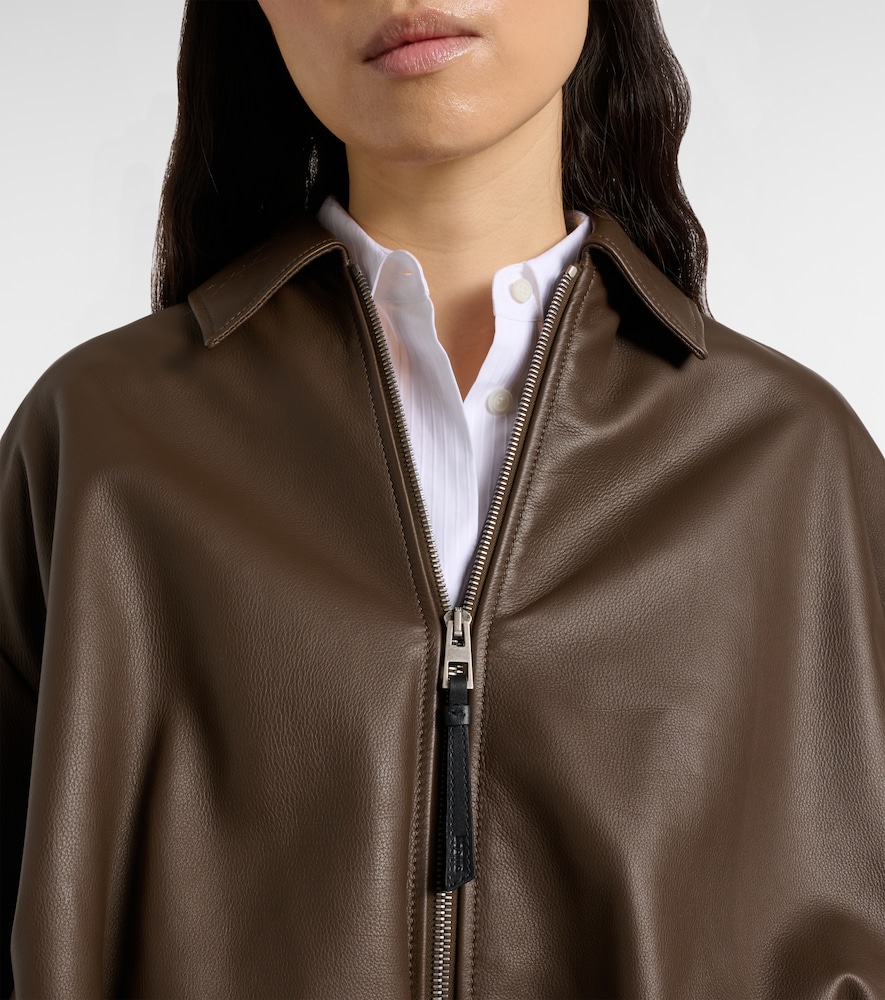  Loewe Loewe Draped Leather Jacket 