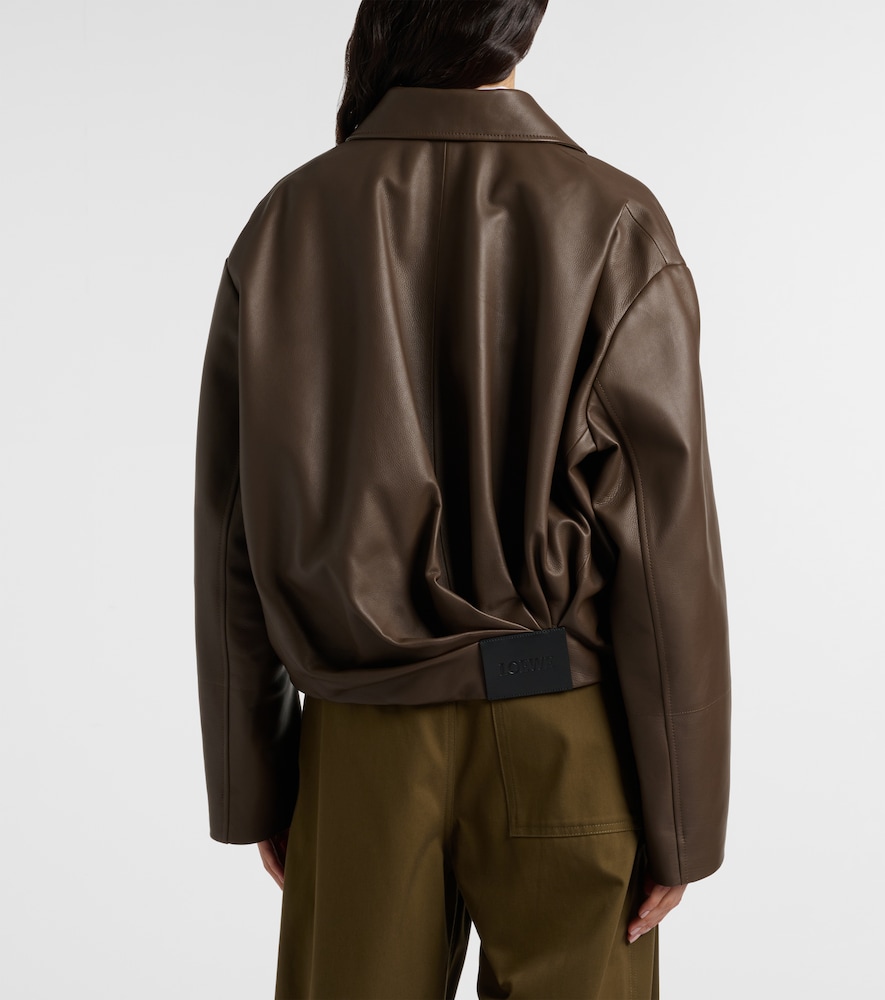  Loewe Loewe Draped Leather Jacket 