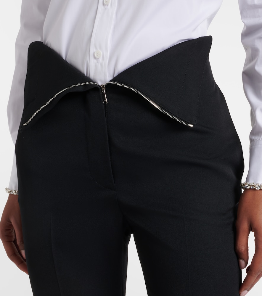Wool Bootcut Pants