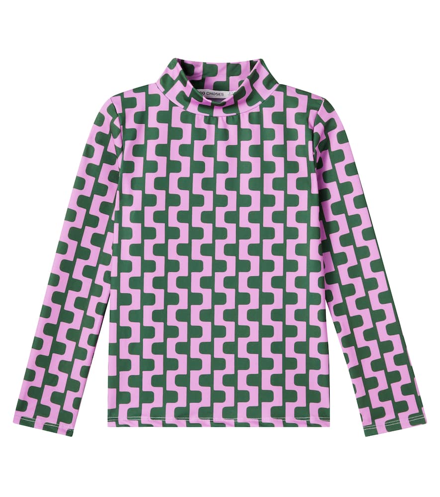 Bobo Choses Printed Turtleneck T-shirt In Multi