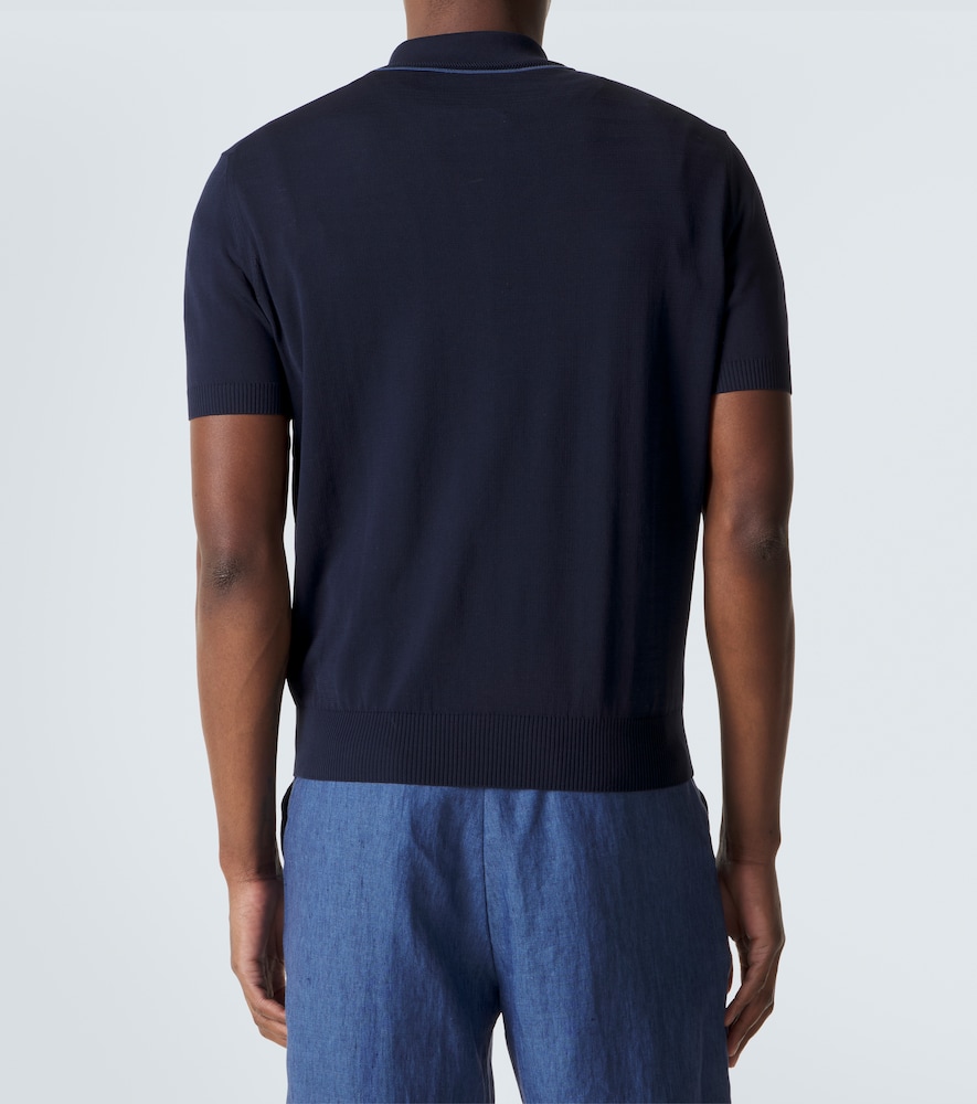  Canali Canali Polohemd Aus Baumwolle 