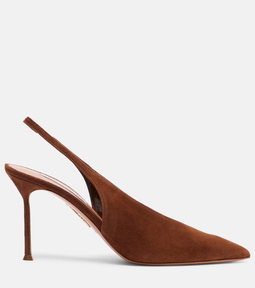 Voltaire 85 Suede Slingback Pumps