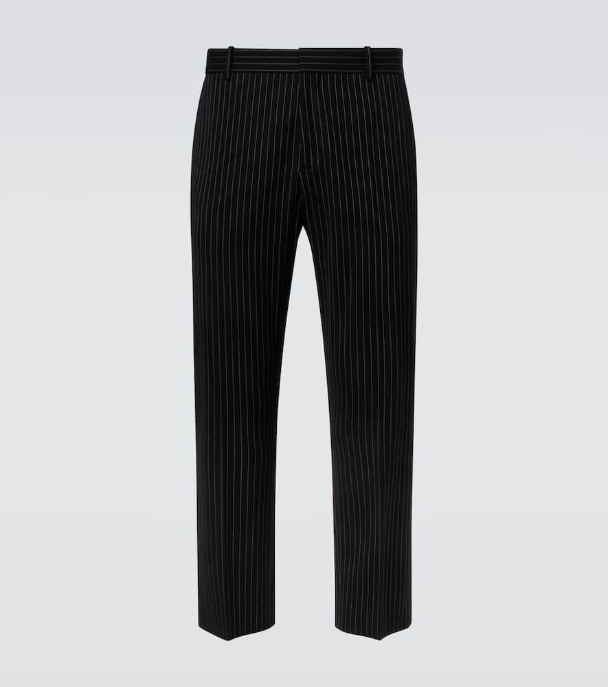 Acne Studios Pinstripe Straight Pants In Blue