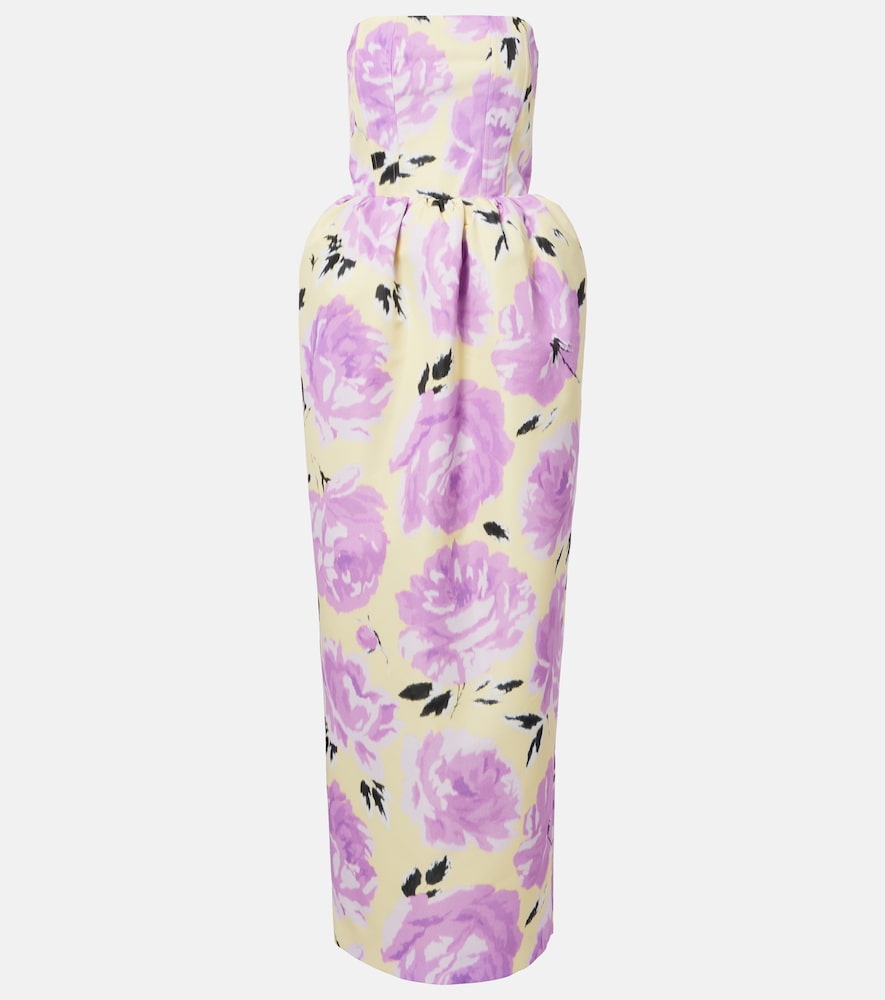 Patou Abito bustier con stampa