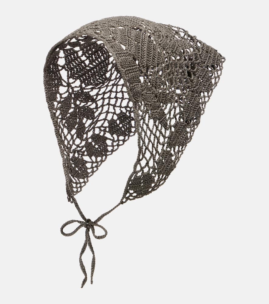 Fascia per capelli in crochet di cotone