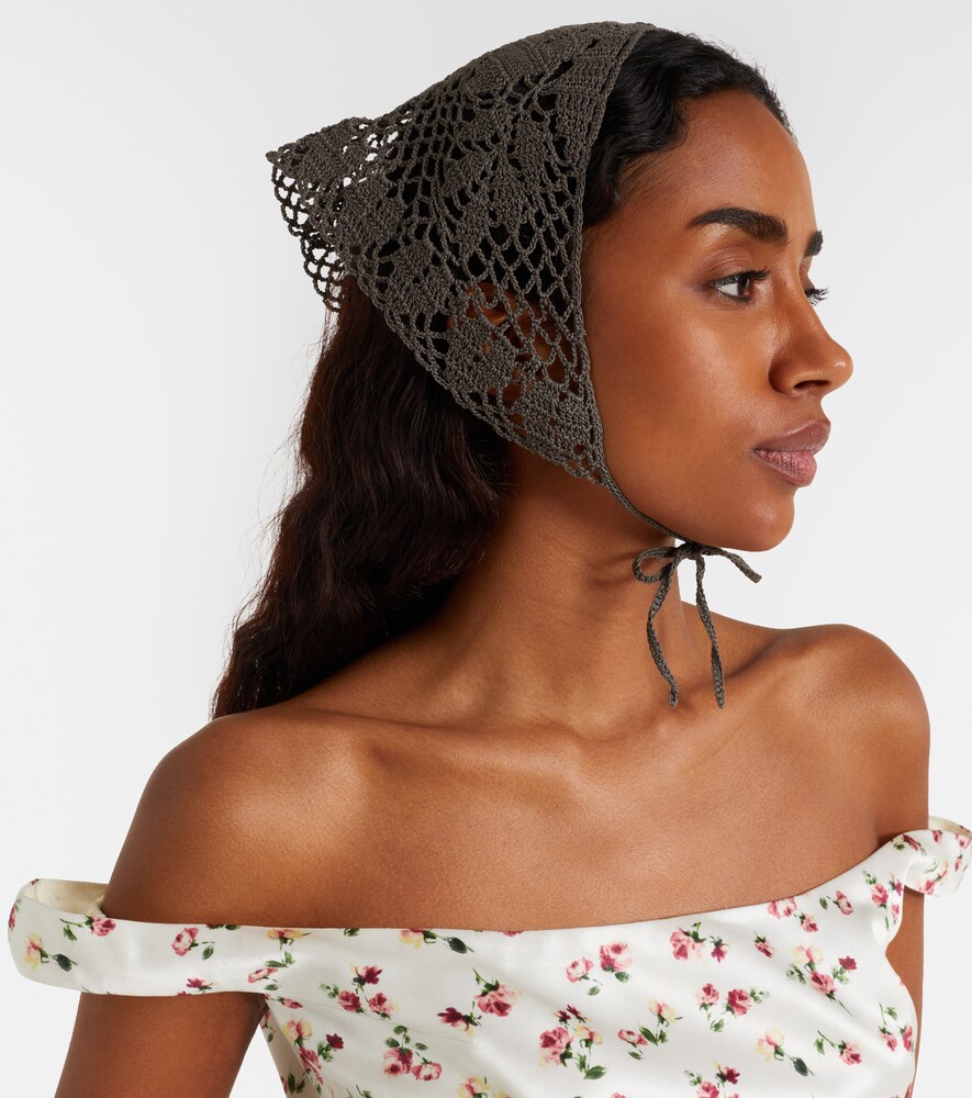 Magda Butrym Crochet cotton scarf