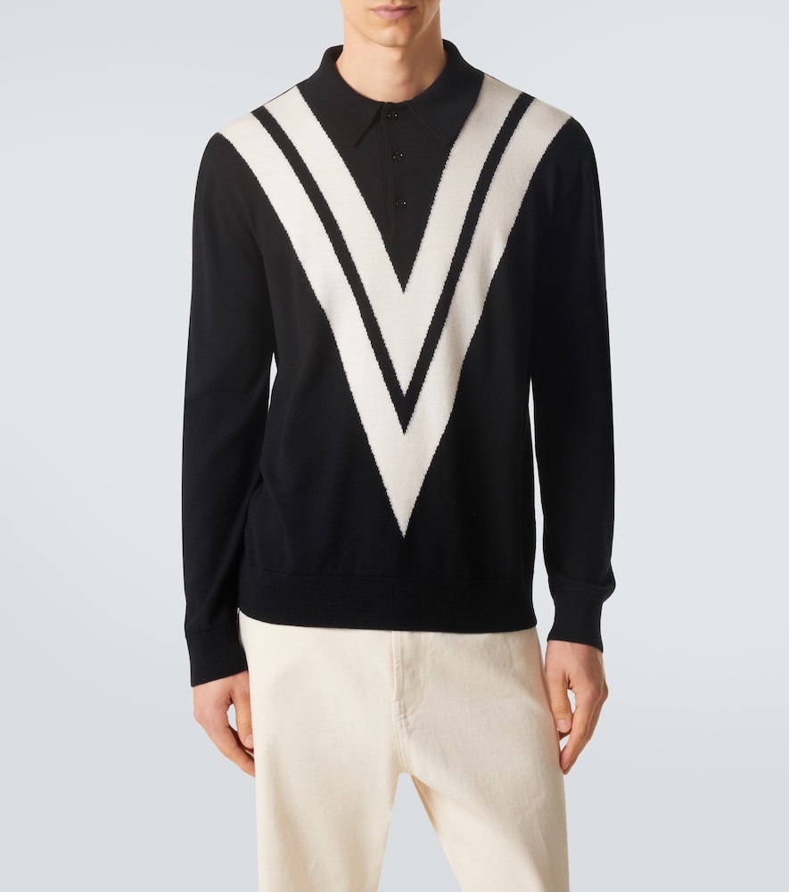  Valentino Valentino Polopullover Aus Schurwolle 