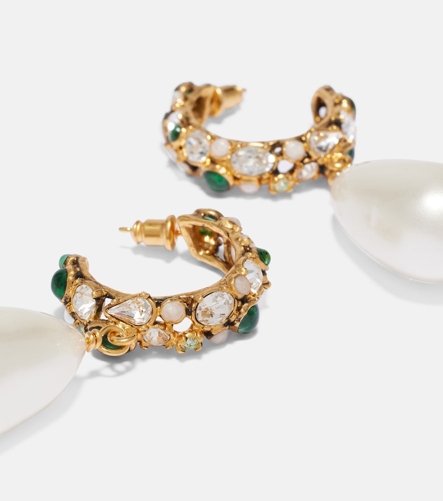  Saint Laurent Saint Laurent Embellished Drop Earrings 