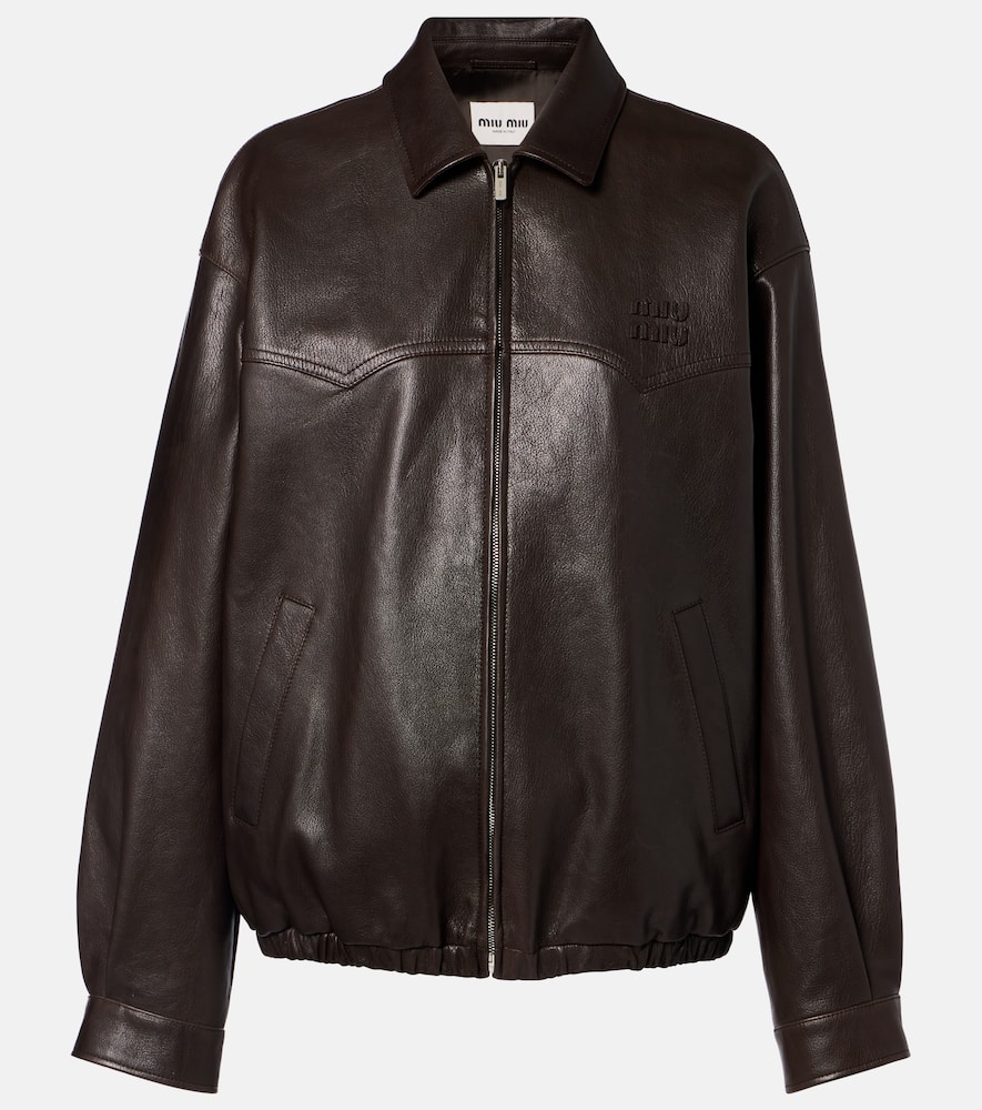 Giacca blouson in pelle