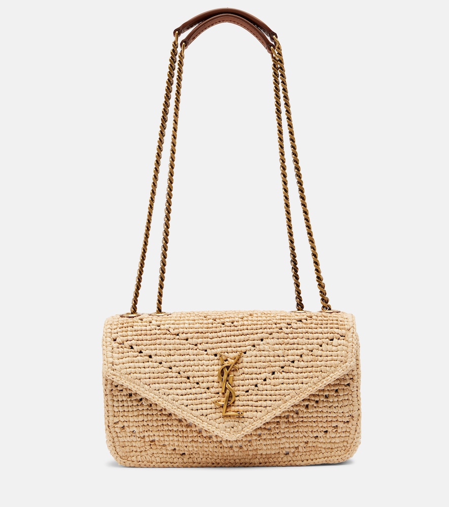 Borsa a spalla Loulou Small in rafia