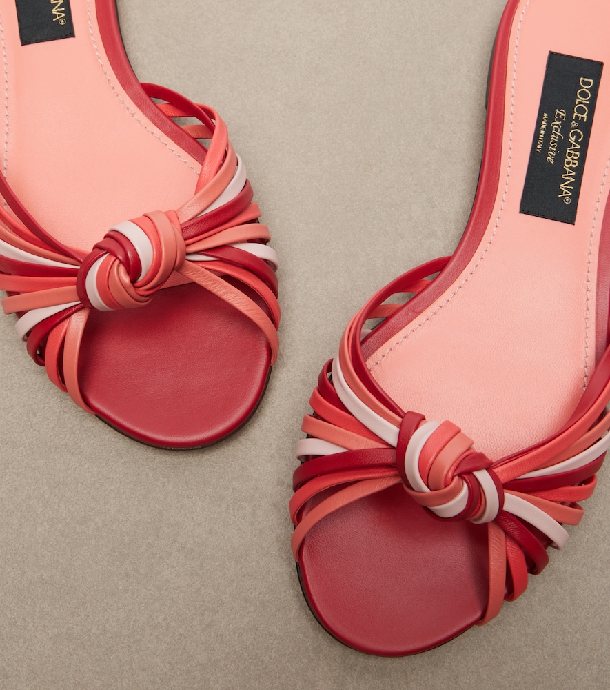  Dolce&gabbana Dolce&gabbana Pantoletten Bianca 2.0 Aus Leder 