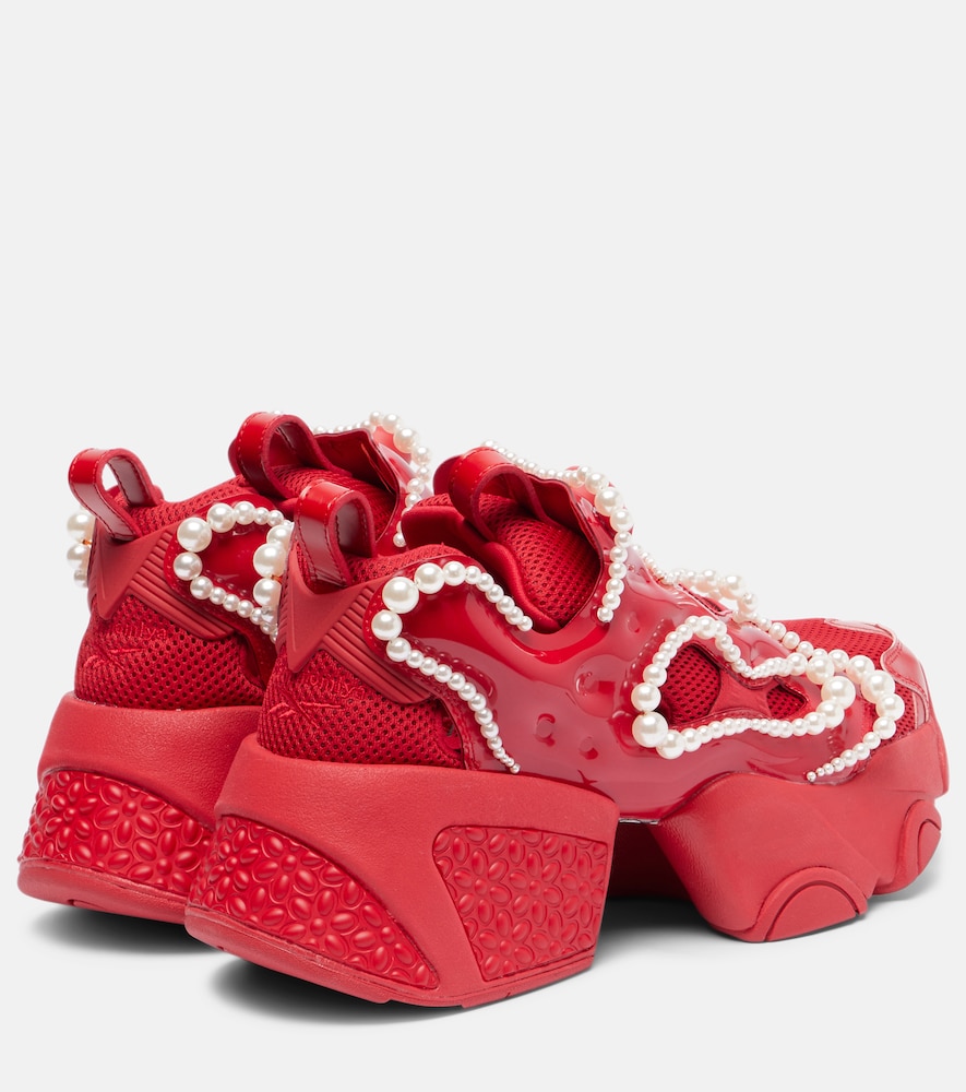 X Reebok Embellished Platform Sneakers