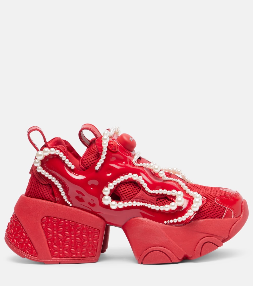 X Reebok Embellished Platform Sneakers