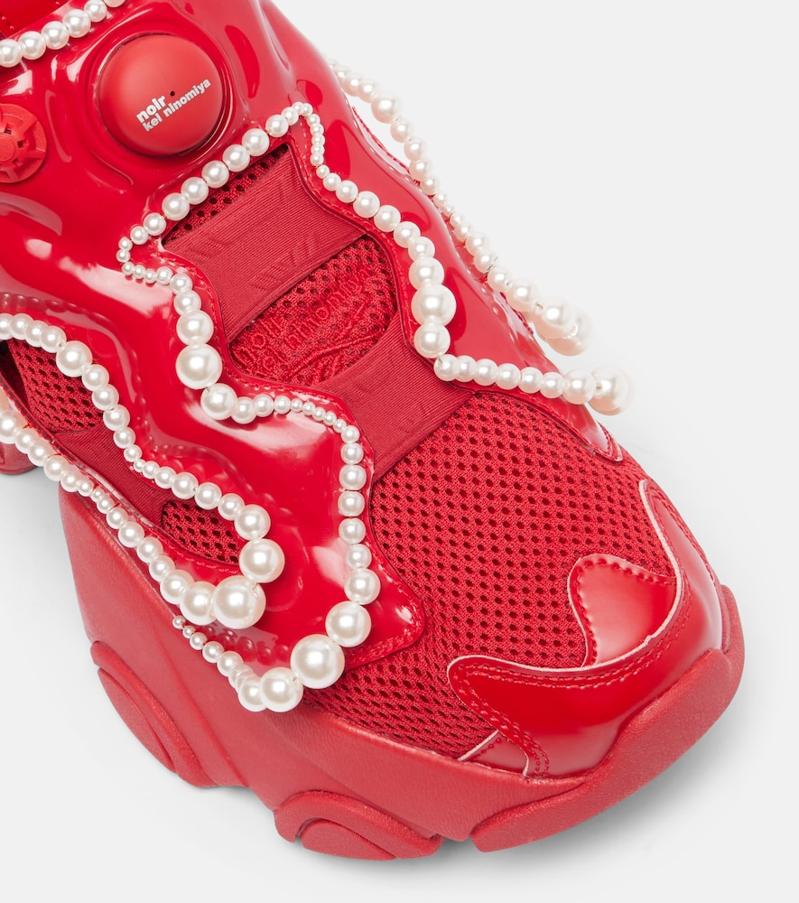 X Reebok Embellished Platform Sneakers