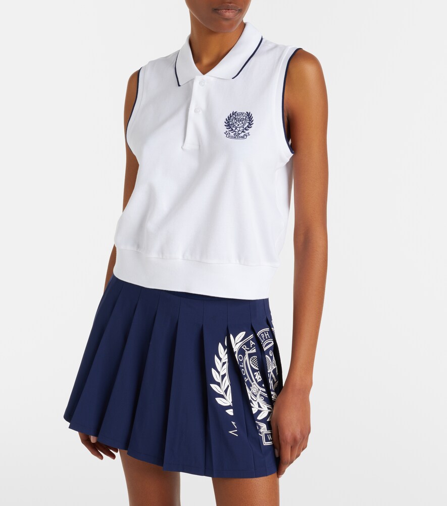 Polo Ralph Lauren x Wimbledon cotton-blend piqué top