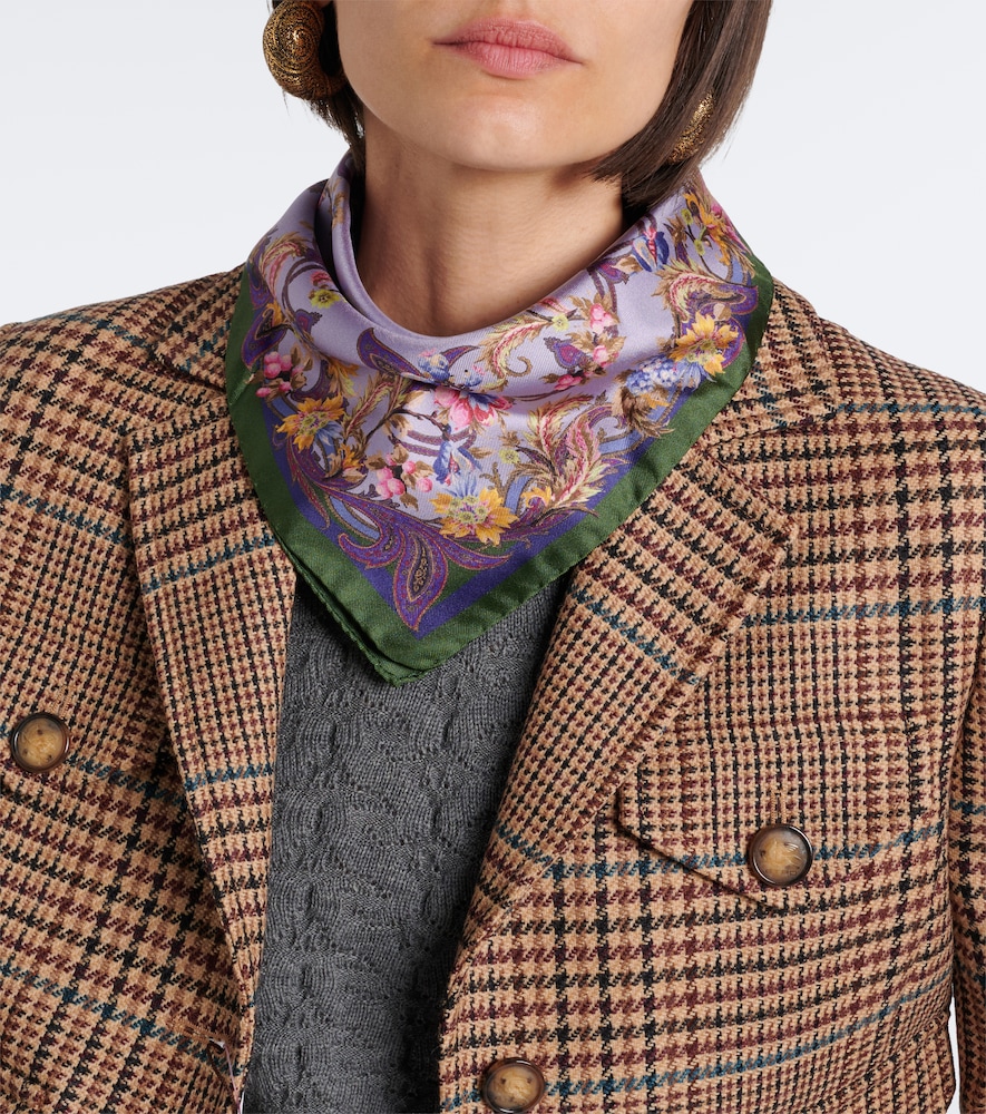 Etro Printed silk twill scarf | Thumbnail 2