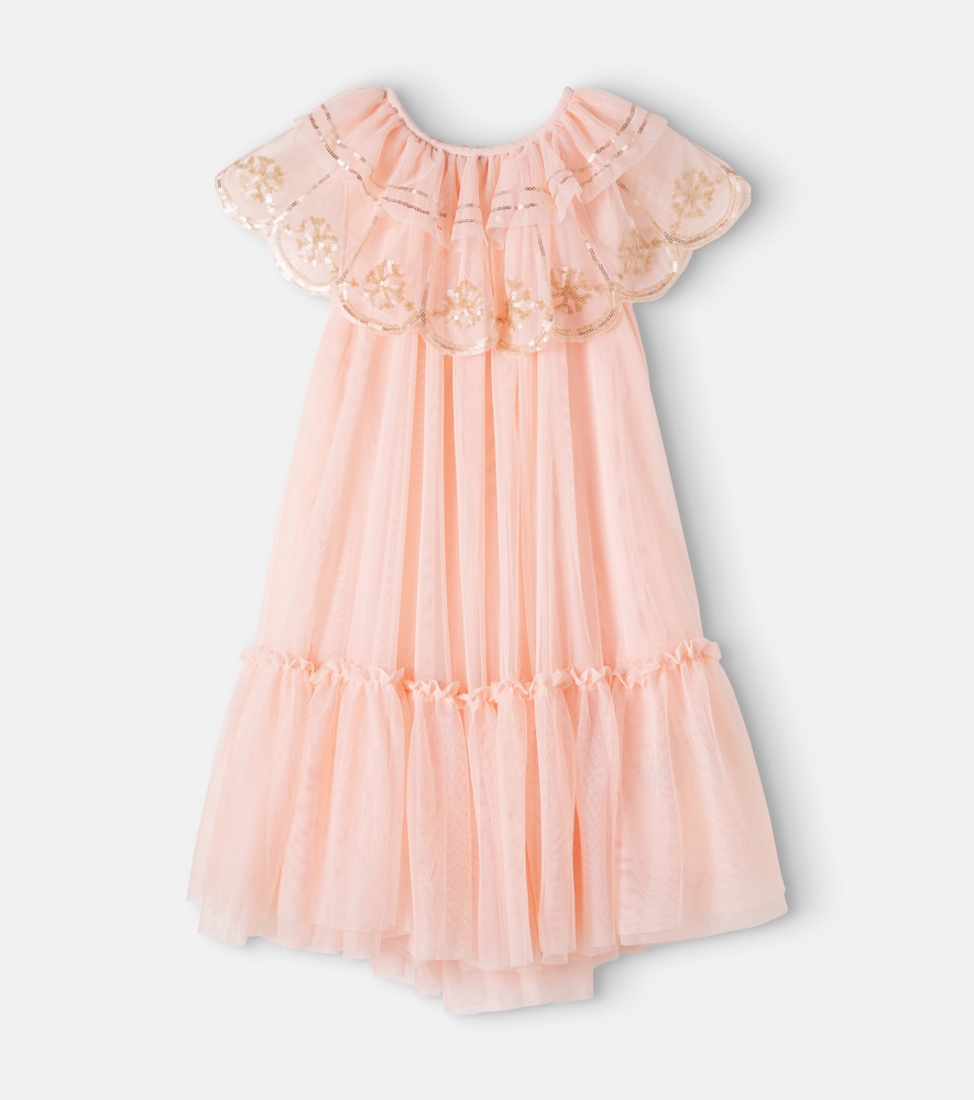 Abito Coline in tulle con paillettes