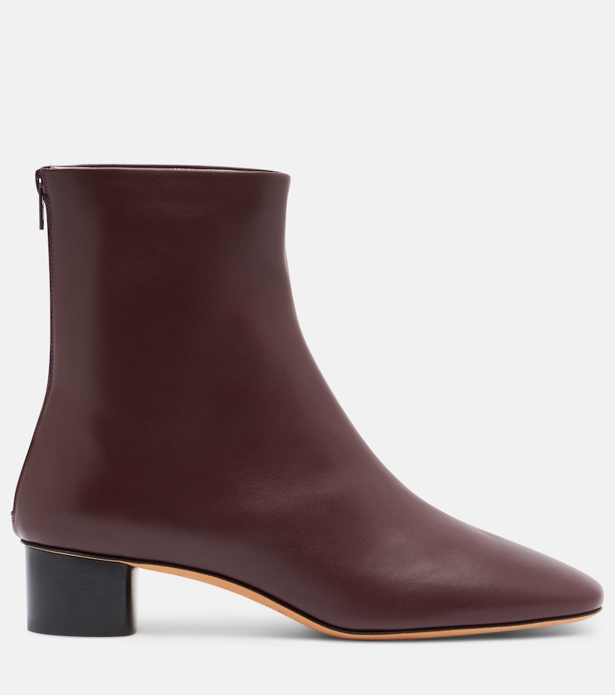  Le Monde Beryl Le Monde Bã©ryl Carole Leather Ankle Boots 