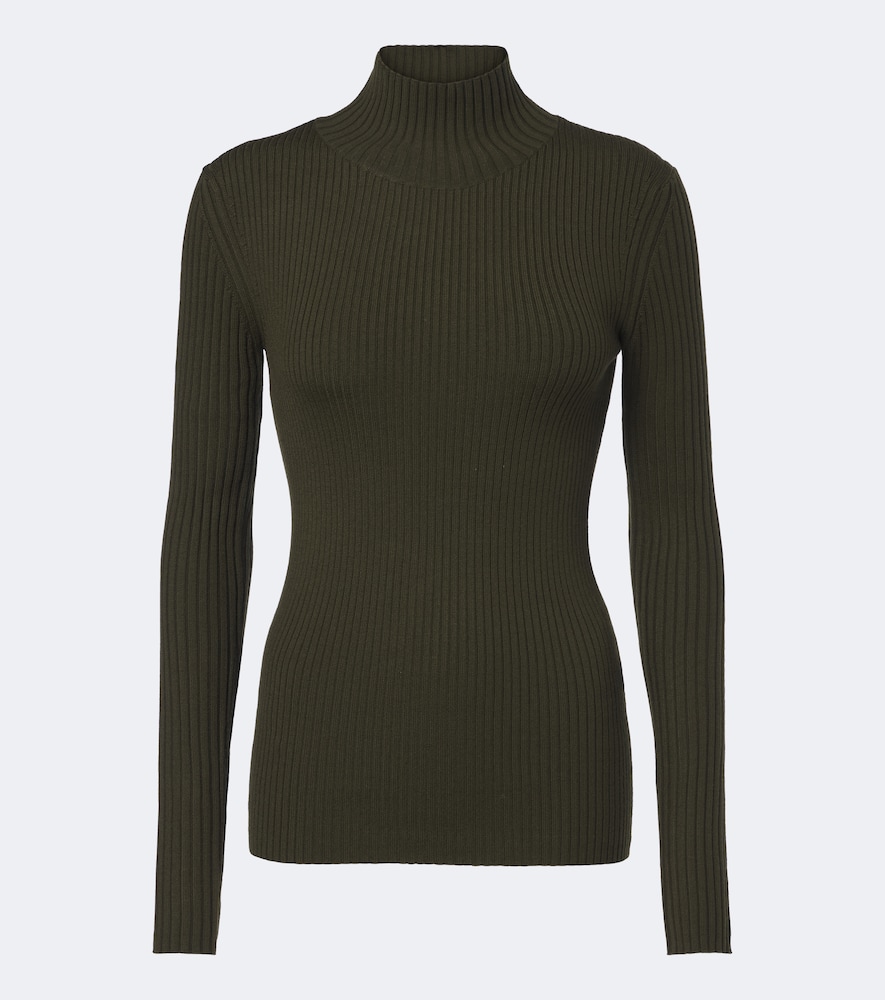 Pullover in misto lana a coste
