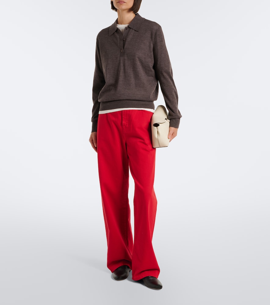 Miles Cashmere Polo Sweater