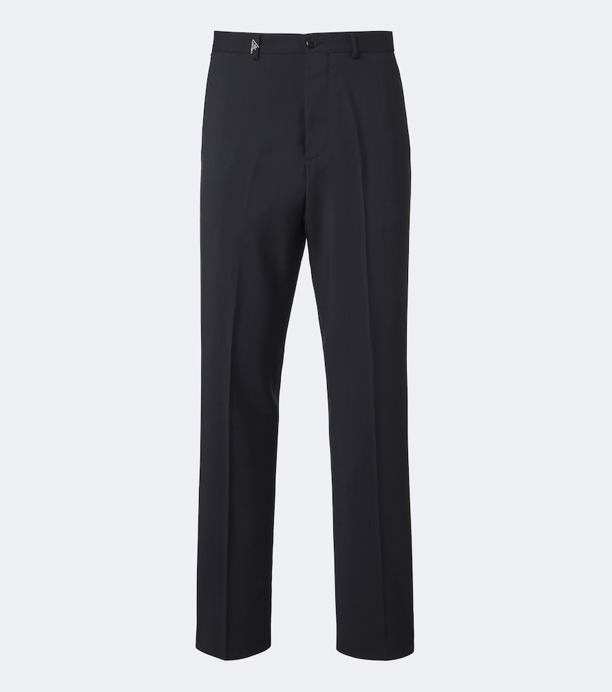 Pantaloni regular in lana e mohair