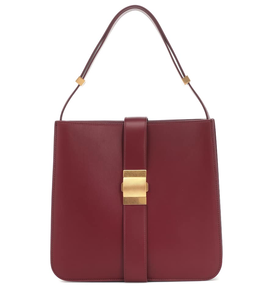Click to view more detailed imagery on our partner's website Bottega Veneta Marie Burgundy Nappa Leather Shoulder Bag In Red