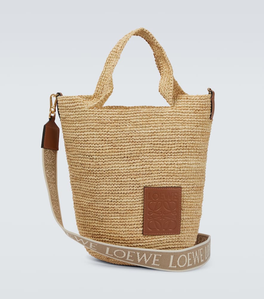 Loewe Paula's Ibiza Slit Mini Raffia Tote Bag