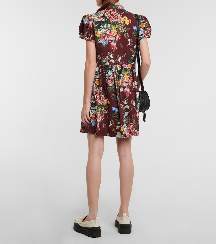  See By Chloe See By Chloã© Floral Cotton Minidress 