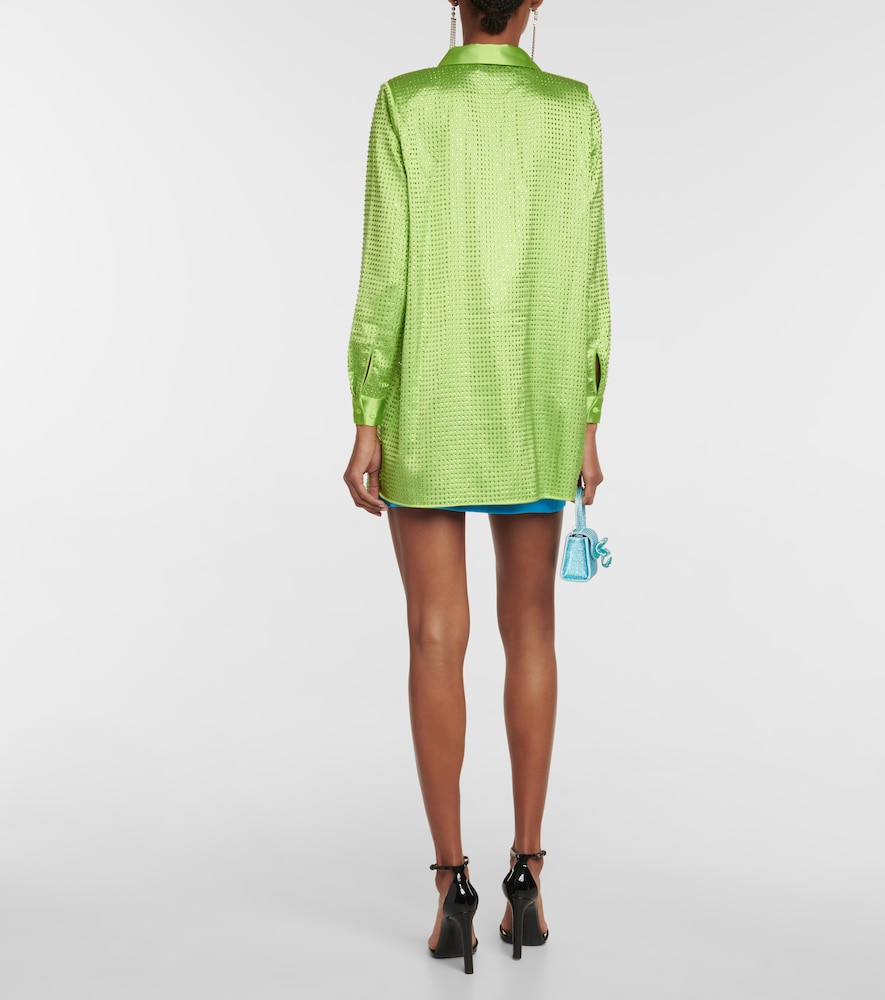 Embellished Satin Shirt