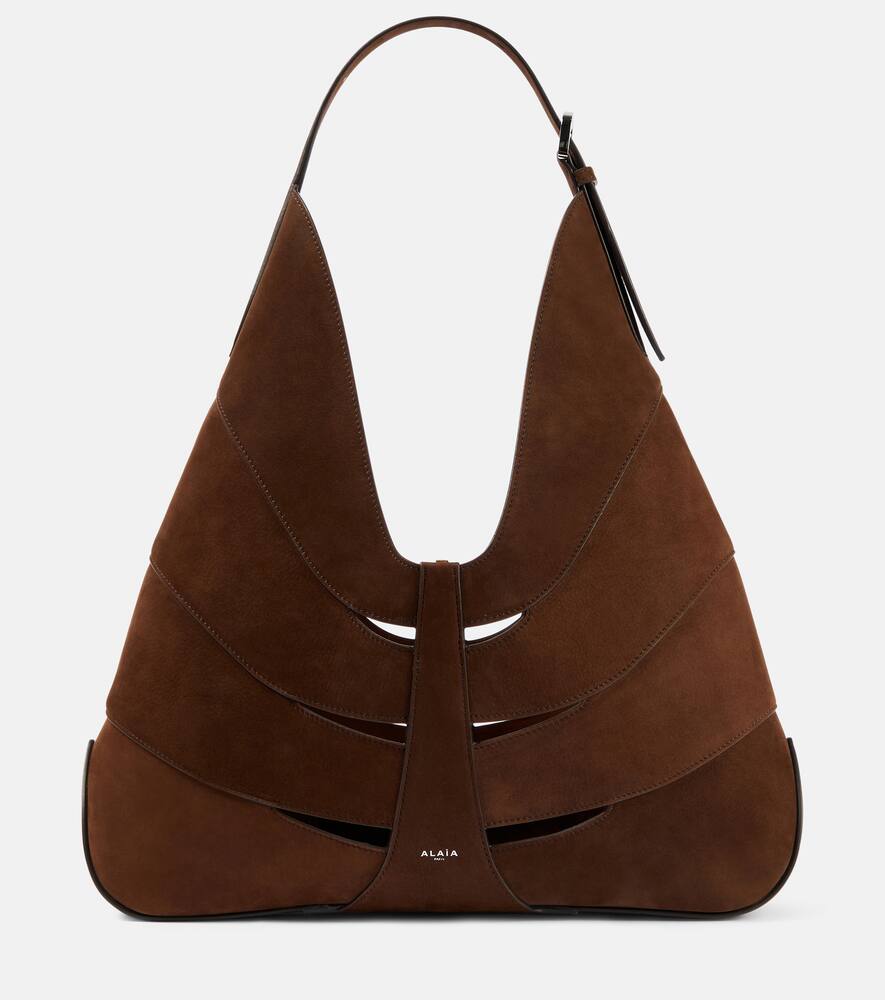 Alaïa Delta suede shoulder bag