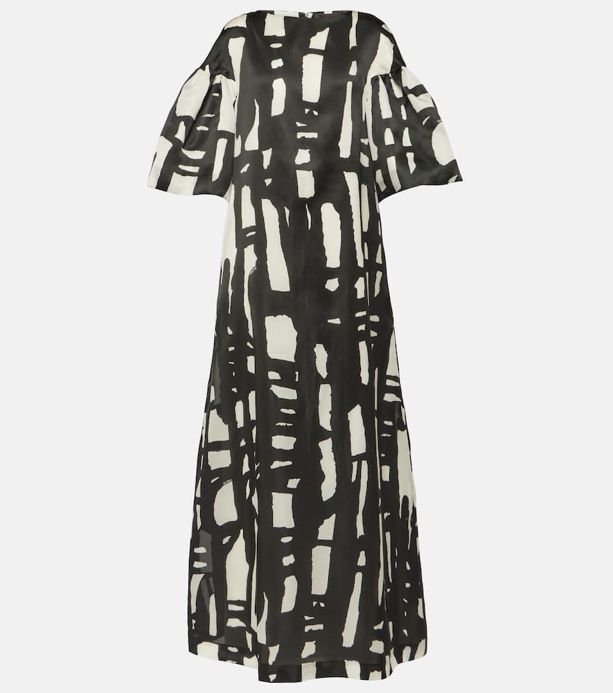 Max Mara Printed silk organza gown
