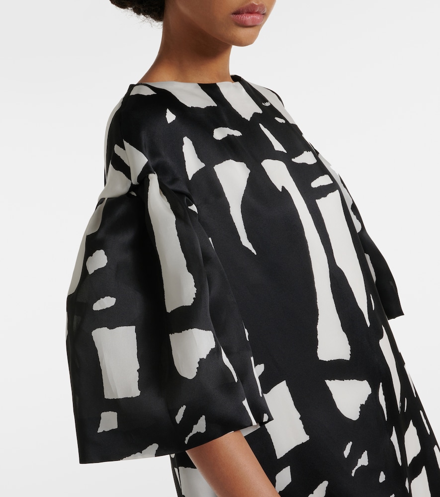  Max Mara Max Mara Bedruckte Robe Aus Seidenorganza 