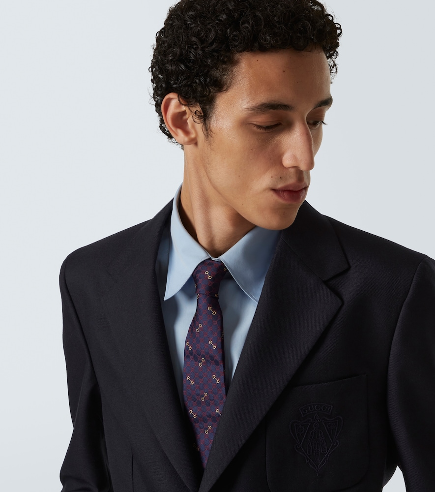  Gucci Gucci Krawatte Gg Aus Seiden-jacquard 