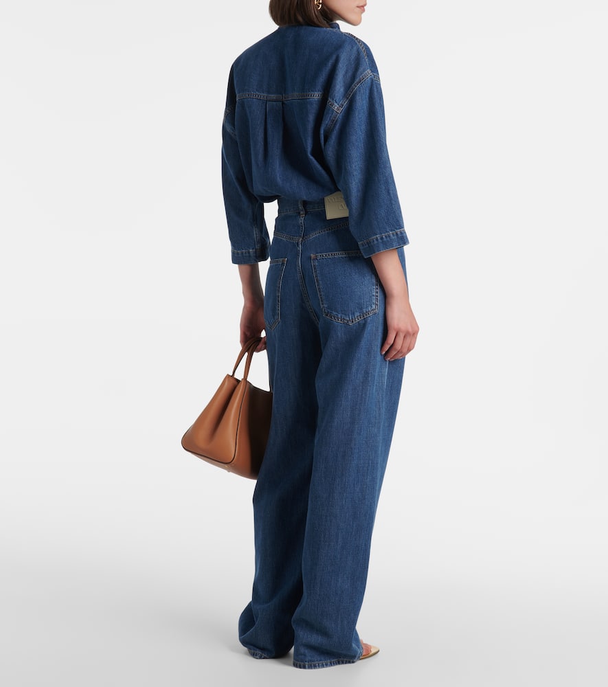 Valentino Wide- Leg Jeans In Blau
