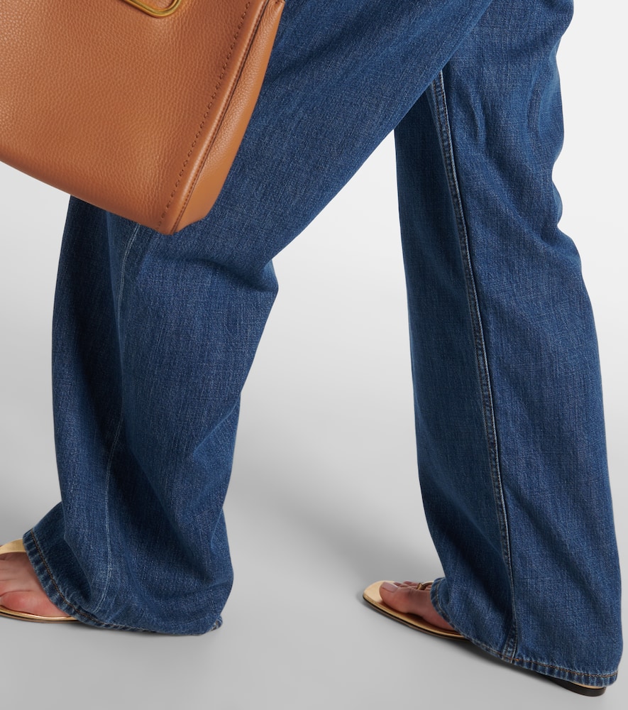 Valentino Wide- Leg Jeans In Blau