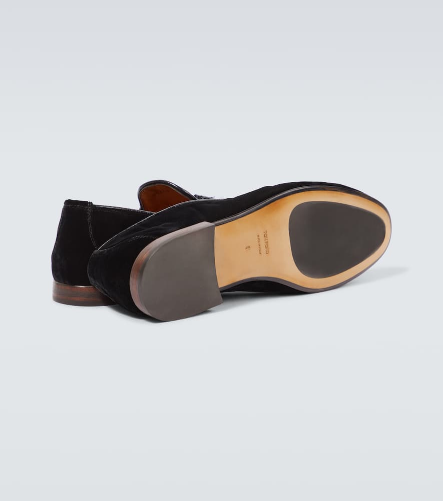 Tom Ford Nicolas Tassel-detail Velvet Loafers In Black
