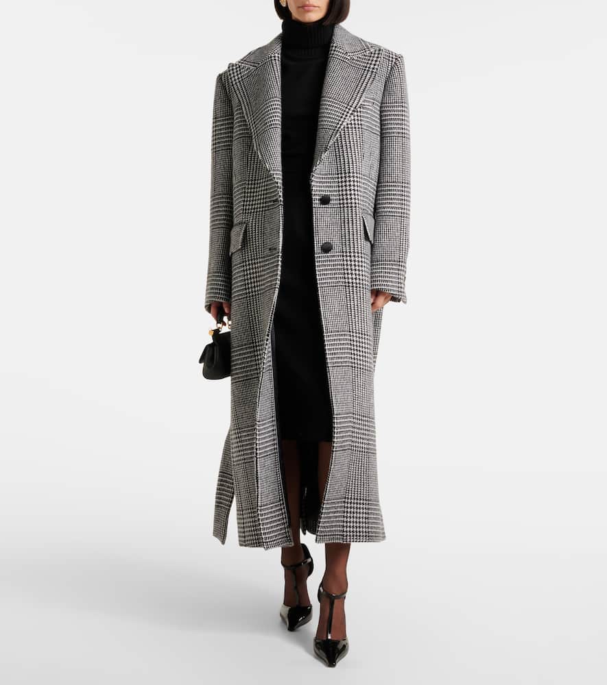 Dolce & Gabbana Check-pattern Coat In Multicoloured