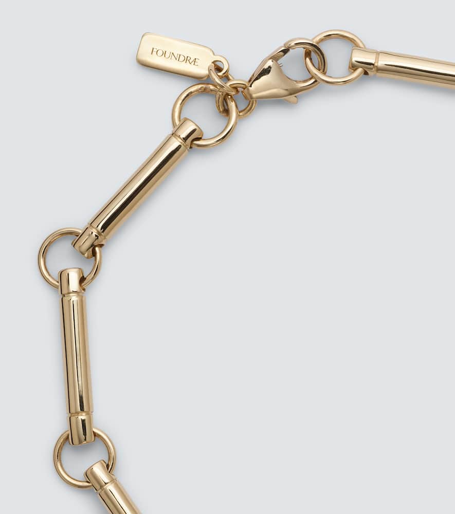 FOUNDRAE KARMA 18KT GOLD CHAIN BRACELET 