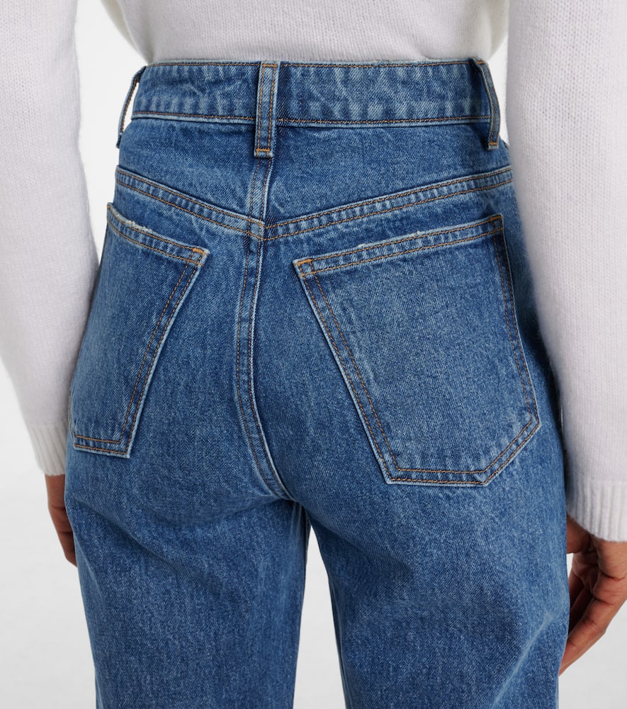 Khaite Abigail High-rise Straight Jeans In Blue