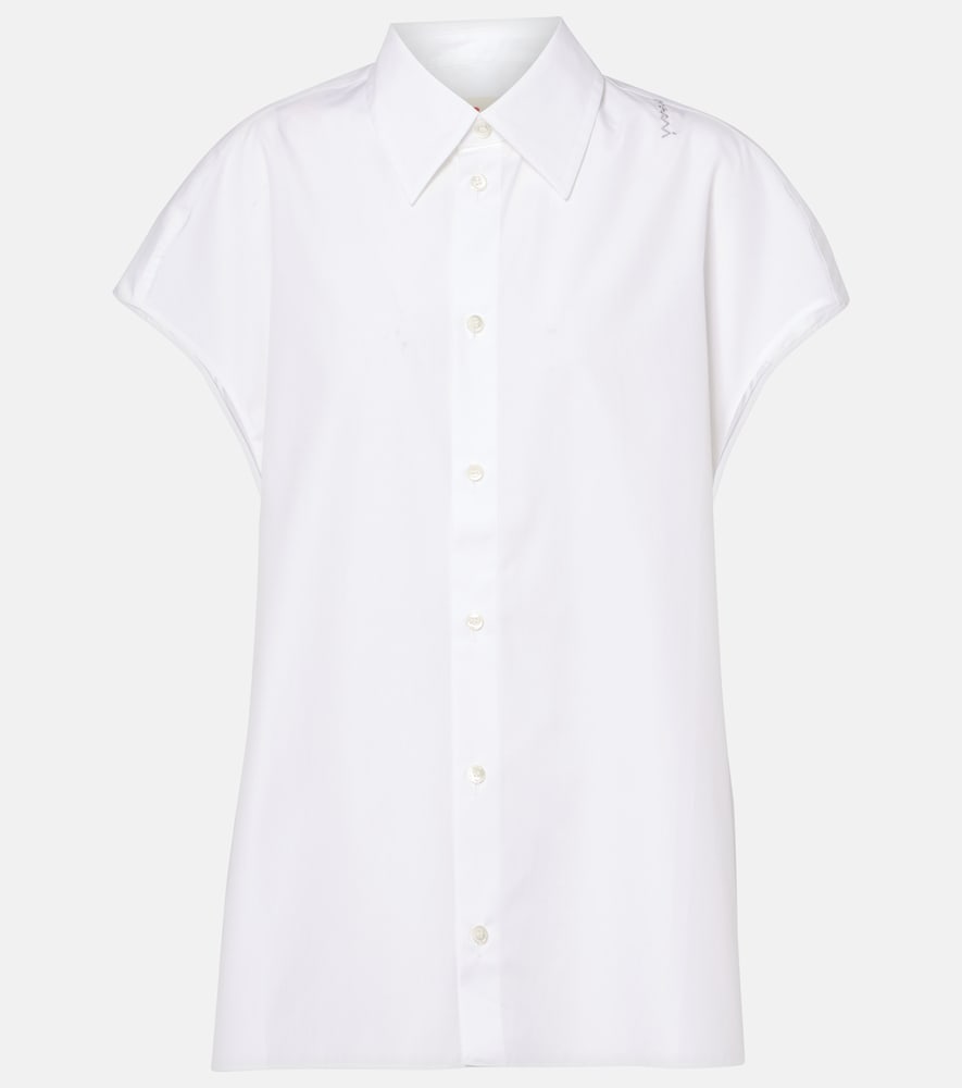 Marni Women's White Cotton Top UK Size 14 - Mytheresa