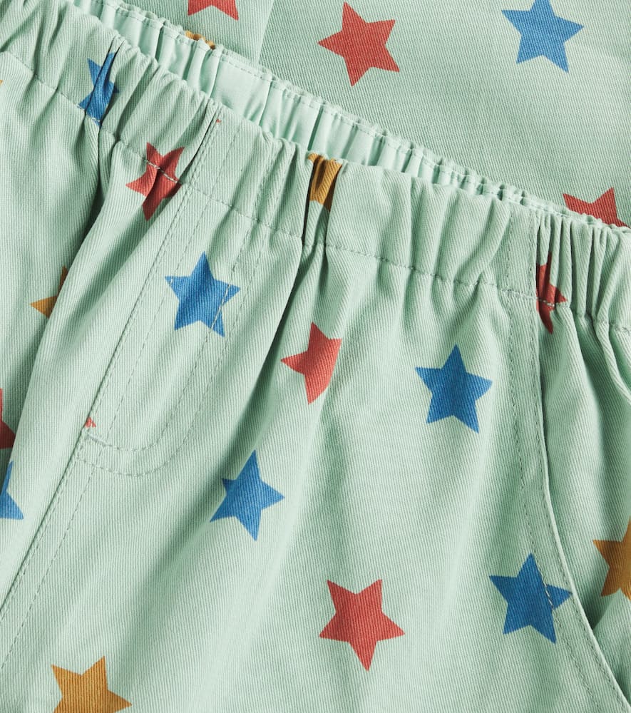 Konges Slojd Fen Printed Cotton Pants In Grün