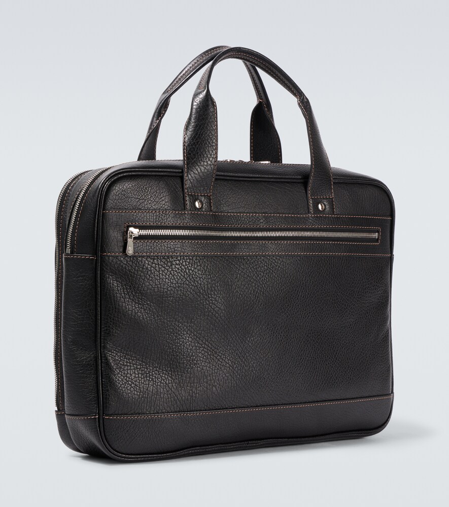  Brunello Cucinelli Brunello Cucinelli Leather Briefcase 