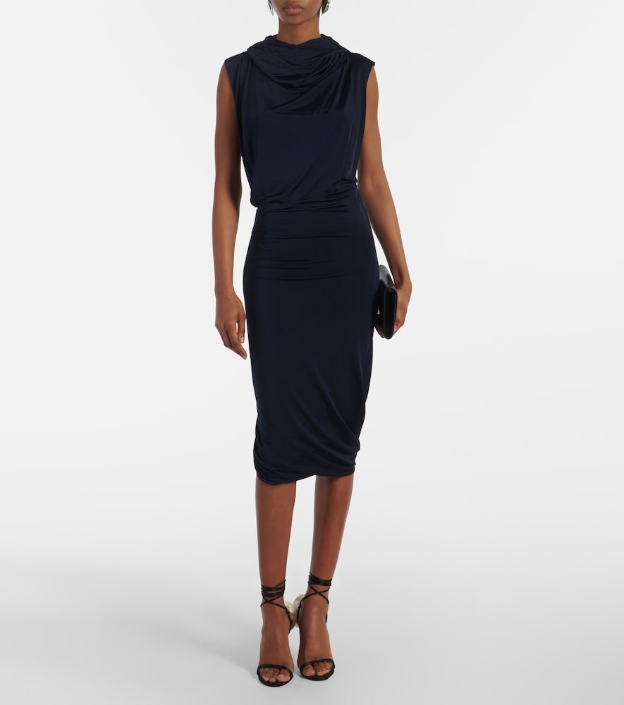 Magda Butrym Hooded jersey midi dress