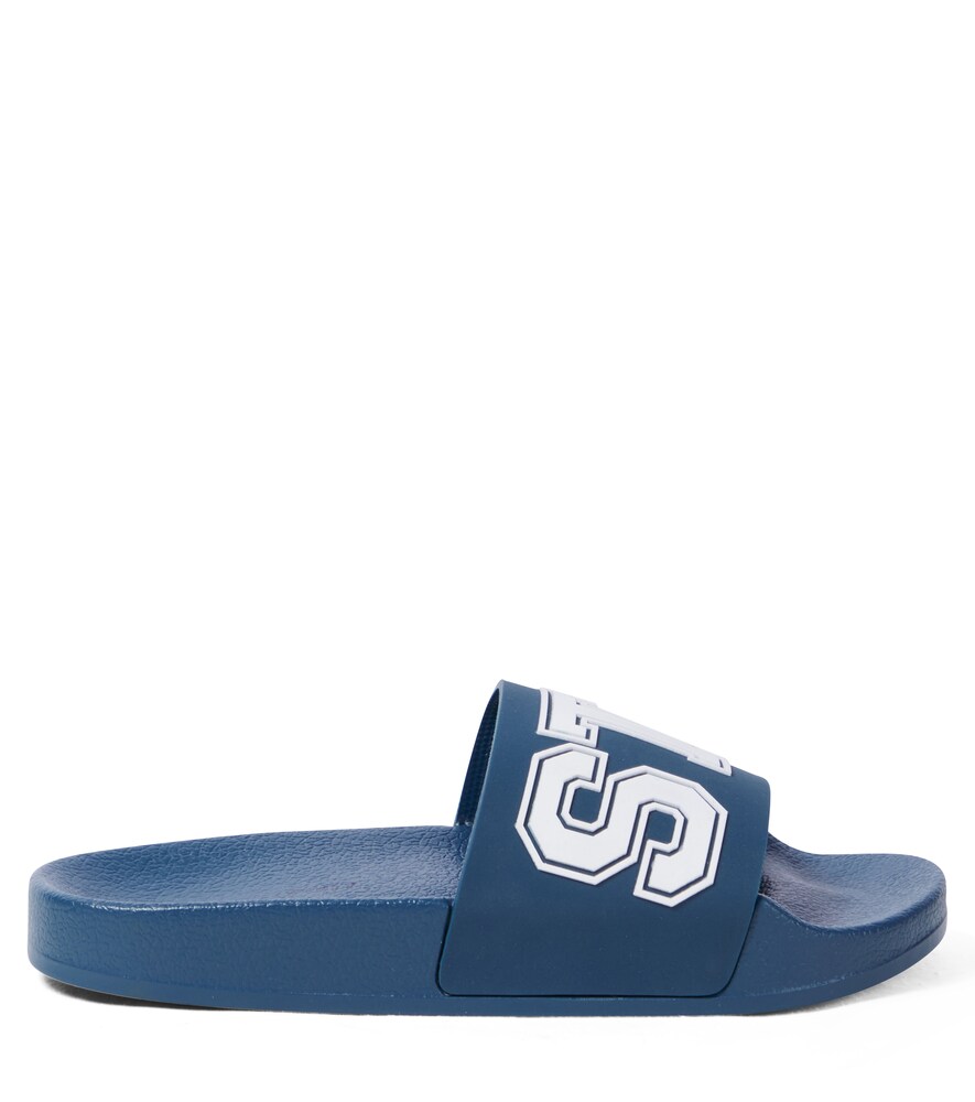  Stella Mccartney Kids Stella Mccartney Kids Faux Leather Slides 