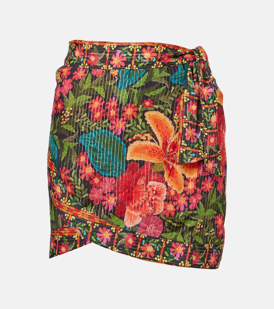 Garden Tapestry floral beach cover-up