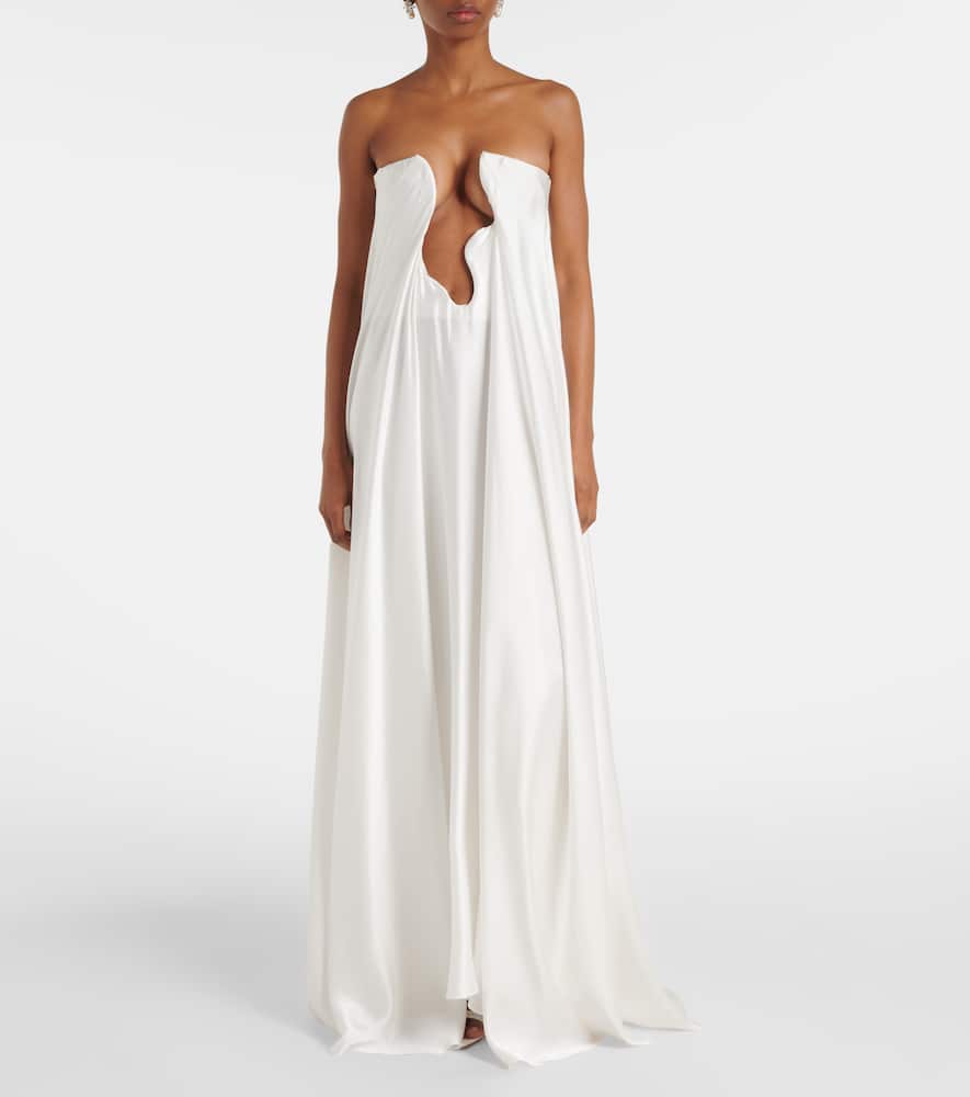 Christopher Esber Salacia Silk Maxi Dress In White