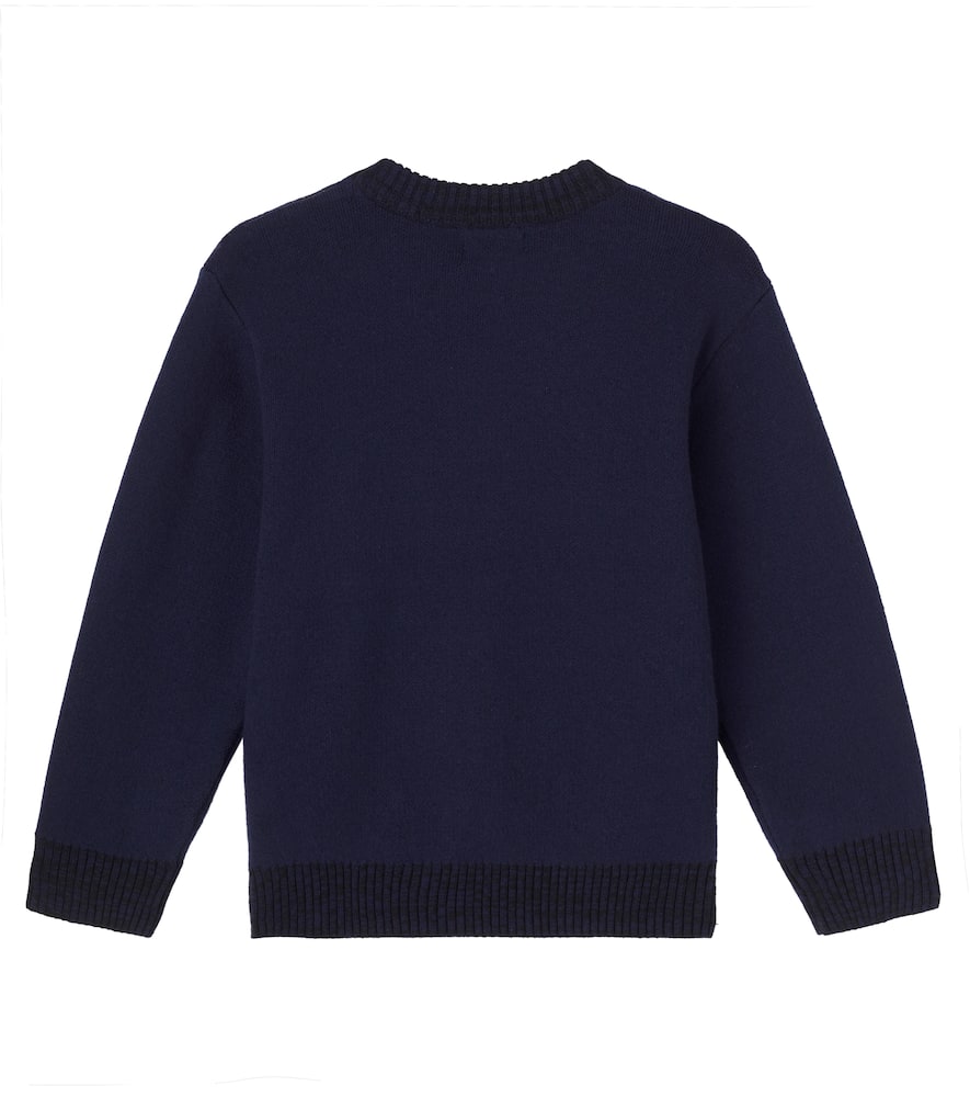 Molo Bello Jacquard Cotton-blend Sweater In Multi
