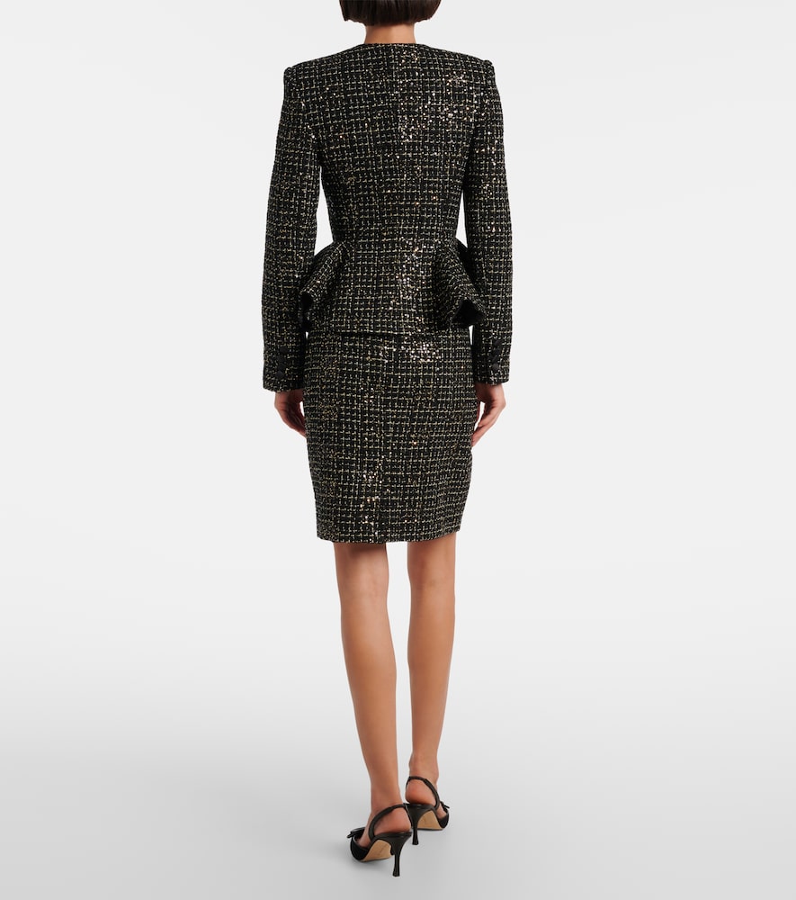  Safiyaa Safiyaa Jacke Tomomi Aus Tweed Mit Pailletten 