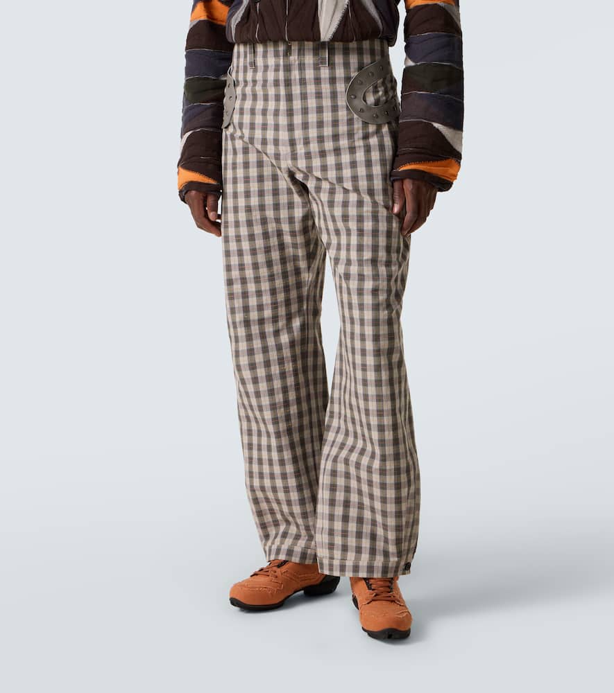 Kiko Kostadinov Fitz Cotton-blend Wide-leg Pants In Gray