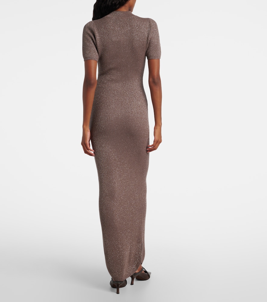  Brunello Cucinelli Brunello Cucinelli Maxikleid Aus Rippstrick 